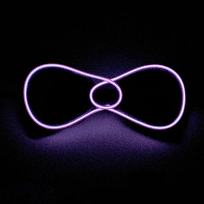 Tie Wedding Party Decoration Neon LED Luminous Bow Tie