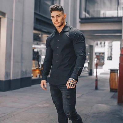 Men's Fashion Casual Long Sleeve Sports Shirt