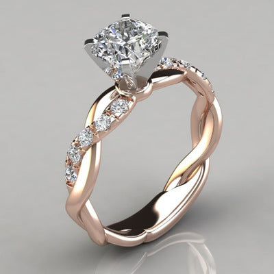 Princess Square Diamond Ring