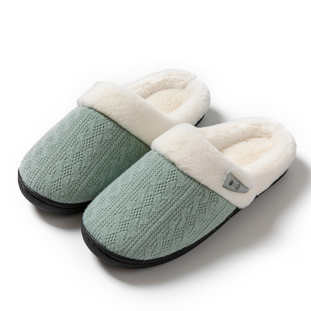 Slippers Baotou Warm Flat Slippers