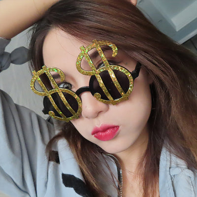 Money Dollar Shape Funny Glasses Plastic