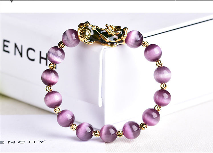 Purple PIXIU Bracelet For Good Luck