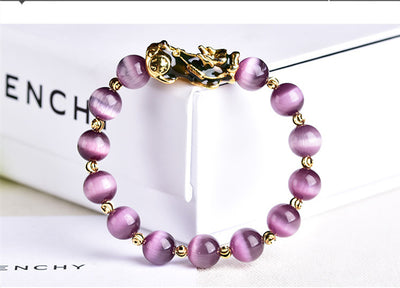 Purple PIXIU Bracelet For Good Luck