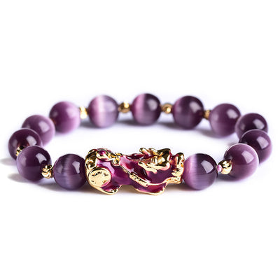 Purple PIXIU Bracelet For Good Luck