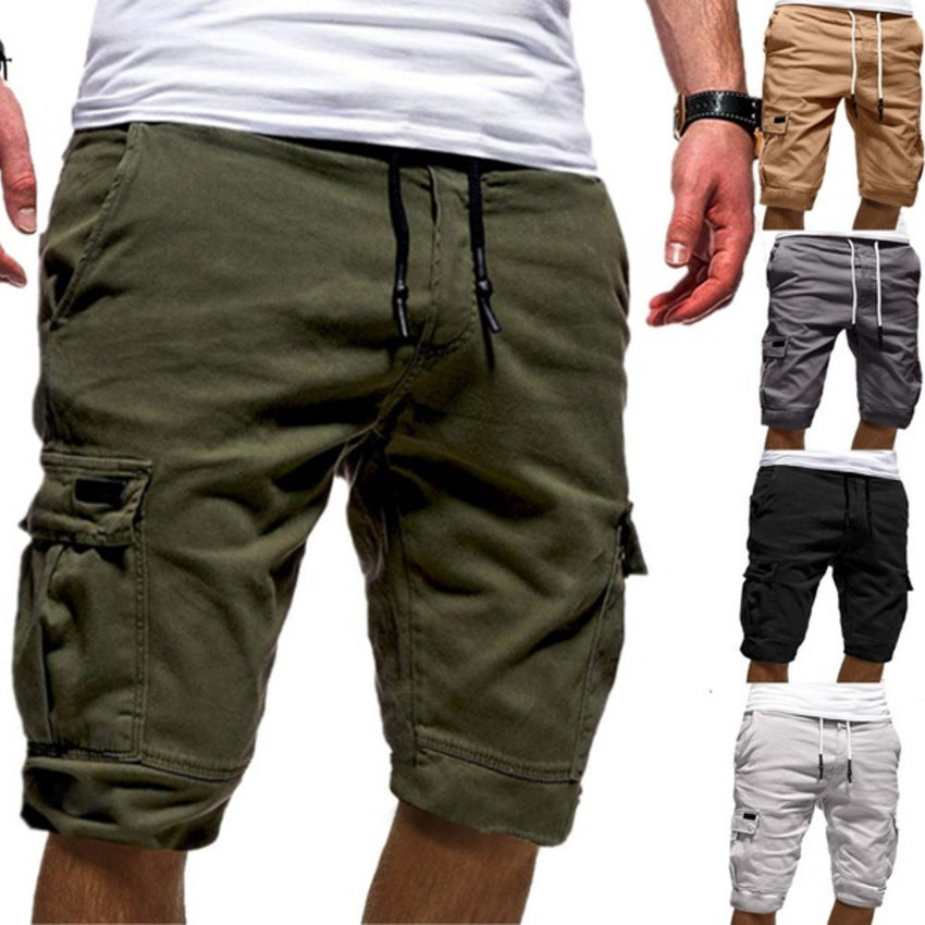 Men Casual Jogger Sports Cargo Shorts Military Combat