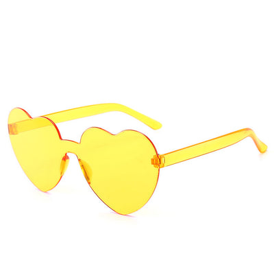 Ladies Love Shape Ocean Piece Personality One Piece Sunglasses