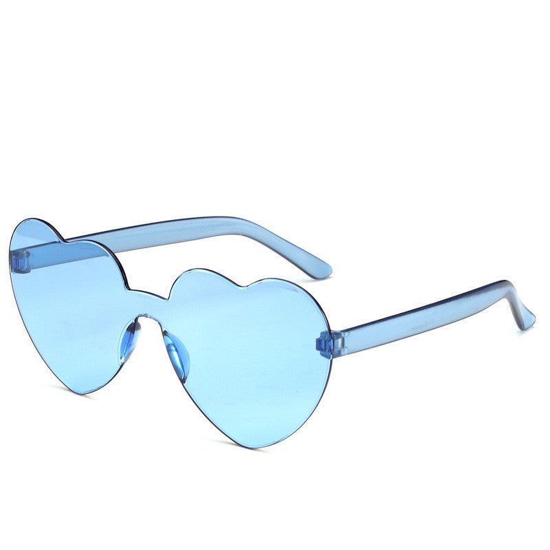 Ladies Love Shape Ocean Piece Personality One Piece Sunglasses