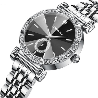 Women's Steel Belt Diamond-Embedded Watch - Elegance Redefined