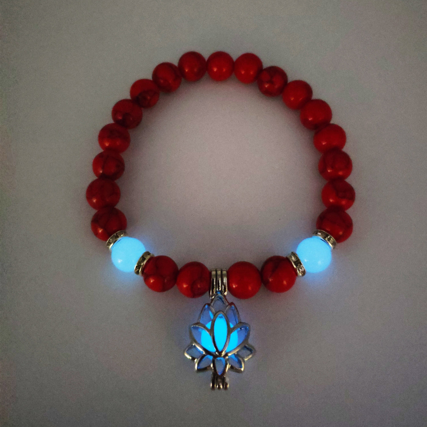 Energy Luminous Lotus Natural Stone Bracelet