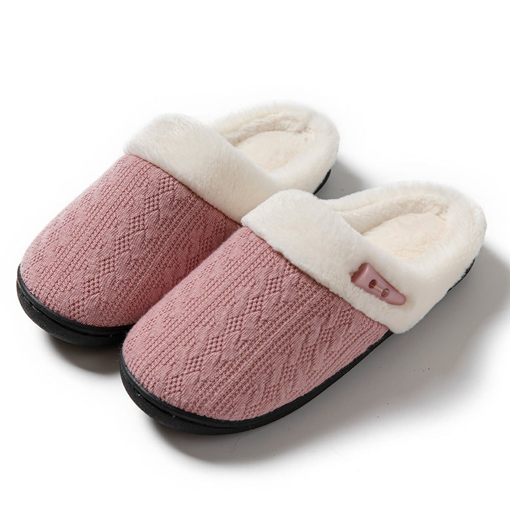 Slippers Baotou Warm Flat Slippers