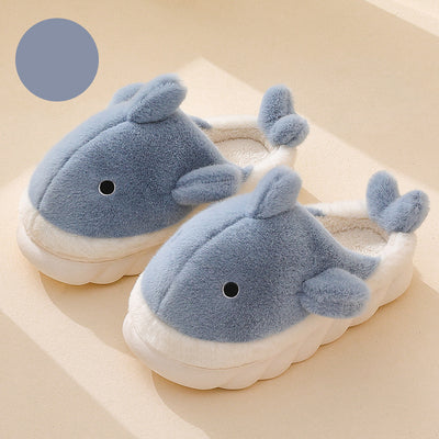 Shark Slippers Soft Sole Furry Shoes