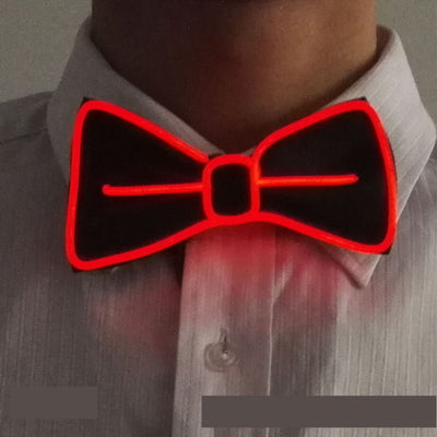 Tie Wedding Party Decoration Neon LED Luminous Bow Tie