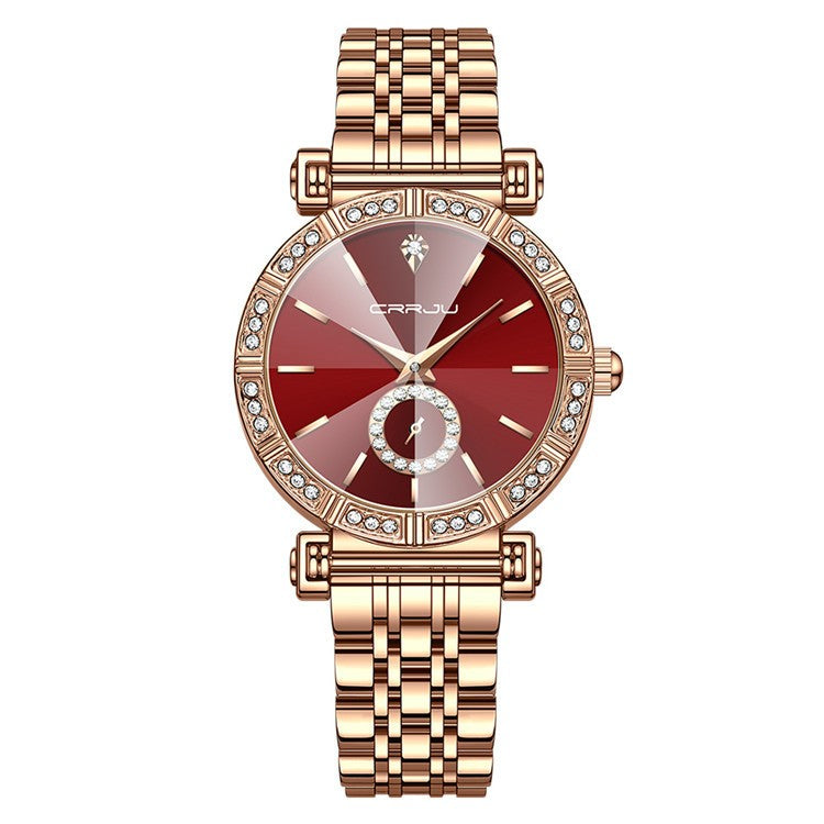 Women's Steel Belt Diamond-Embedded Watch - Elegance Redefined