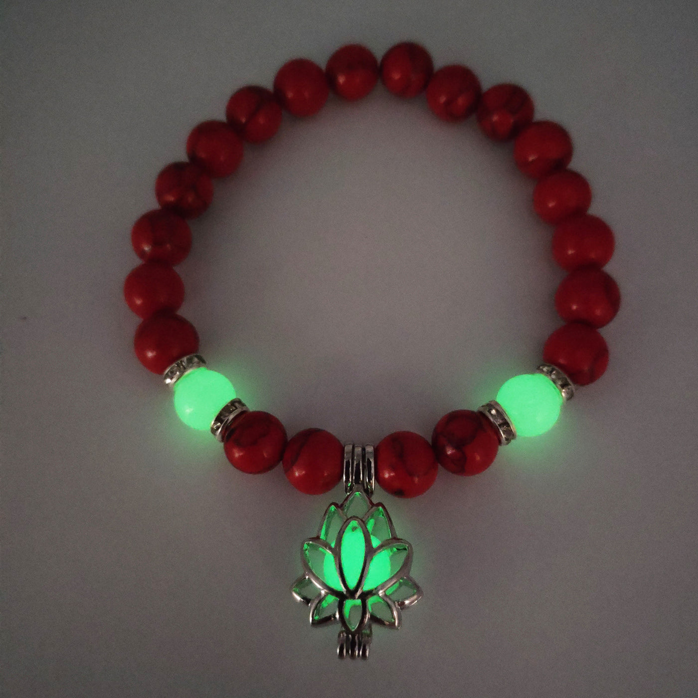 Energy Luminous Lotus Natural Stone Bracelet