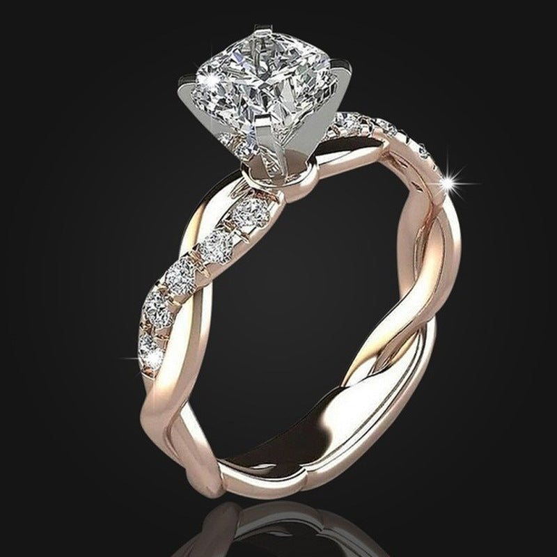 Princess Square Diamond Ring