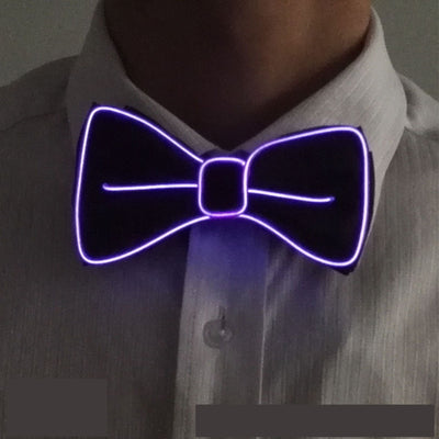 Tie Wedding Party Decoration Neon LED Luminous Bow Tie