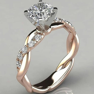 Princess Square Diamond Ring