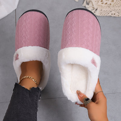 Slippers Baotou Warm Flat Slippers