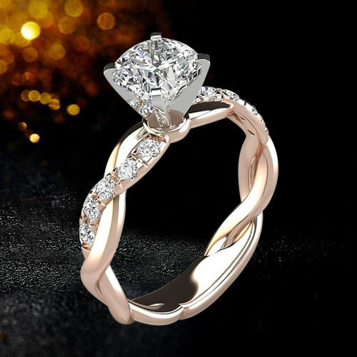 Princess Square Diamond Ring