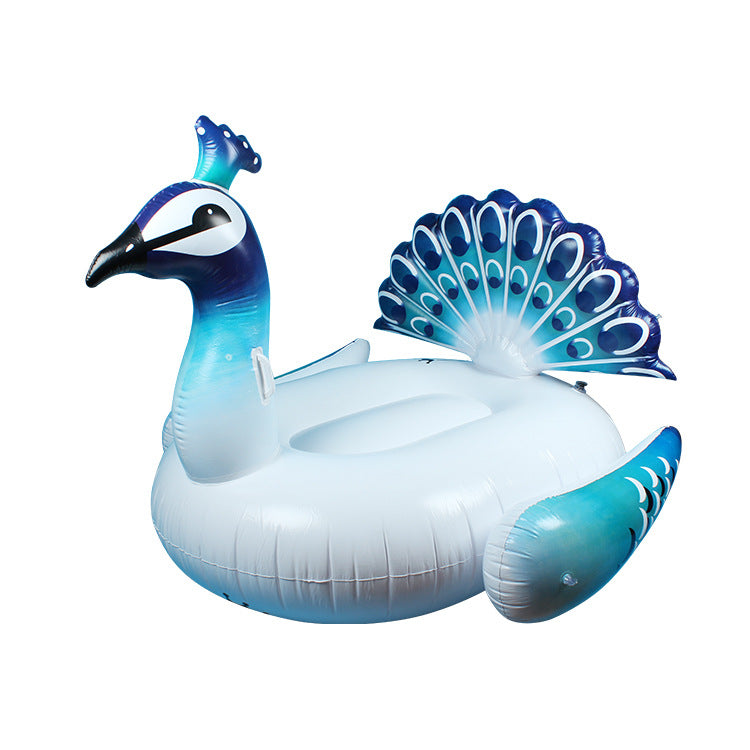 Giant Peacocks Pool Float Inflatable Mattress For Beach Swimming Ring Swim Circle Floating Bed Raft Summer Pool Party Toys