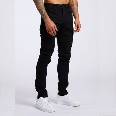 Men's Fashion Casual Slim Fit High Waist Jeans