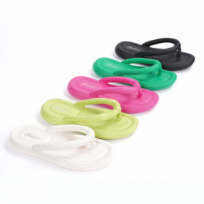 New EVA Rubber And Plastic Stepping On Shit Touching Flip-Flops Fashion Casual Ladies Beach Flip-Flops For Outer Wear