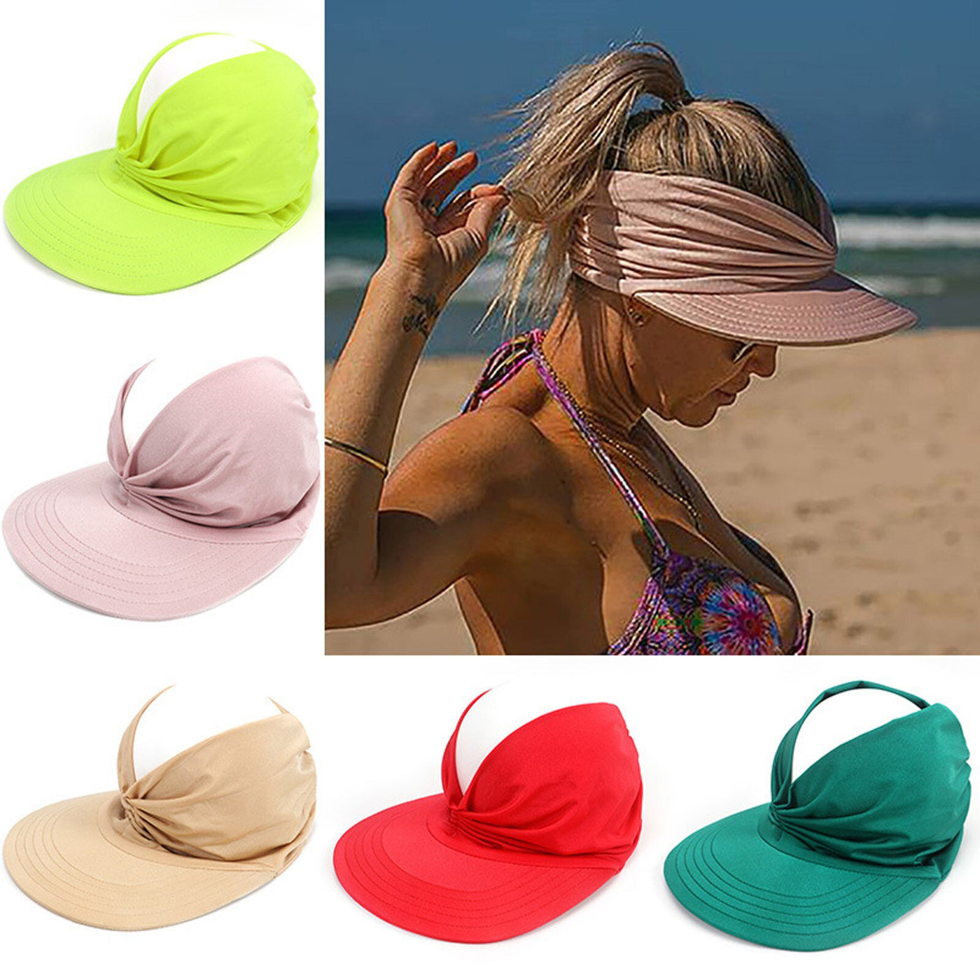 Cross-Border New Anti-Ultraviolet Sun Visor Outdoor Fashion Trend Empty Top Hat