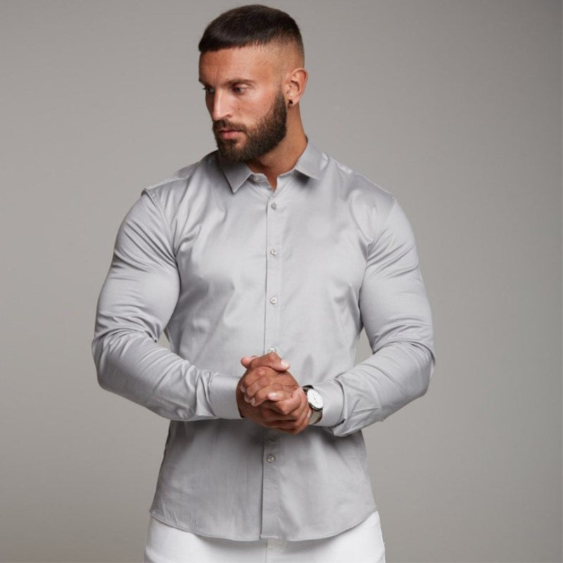 Men's Fashion Casual Long Sleeve Sports Shirt