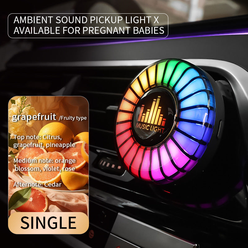 Car Aromatherapy & Sound-Activated LED Perfume Light