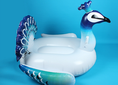 Giant Peacocks Pool Float Inflatable Mattress For Beach Swimming Ring Swim Circle Floating Bed Raft Summer Pool Party Toys