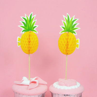 Disposable Fruit Toothpick Paper Pineapple Stick Baking Cake Topper Decoration