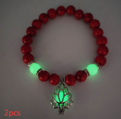 Energy Luminous Lotus Natural Stone Bracelet