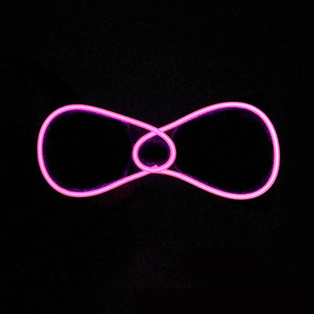 Tie Wedding Party Decoration Neon LED Luminous Bow Tie