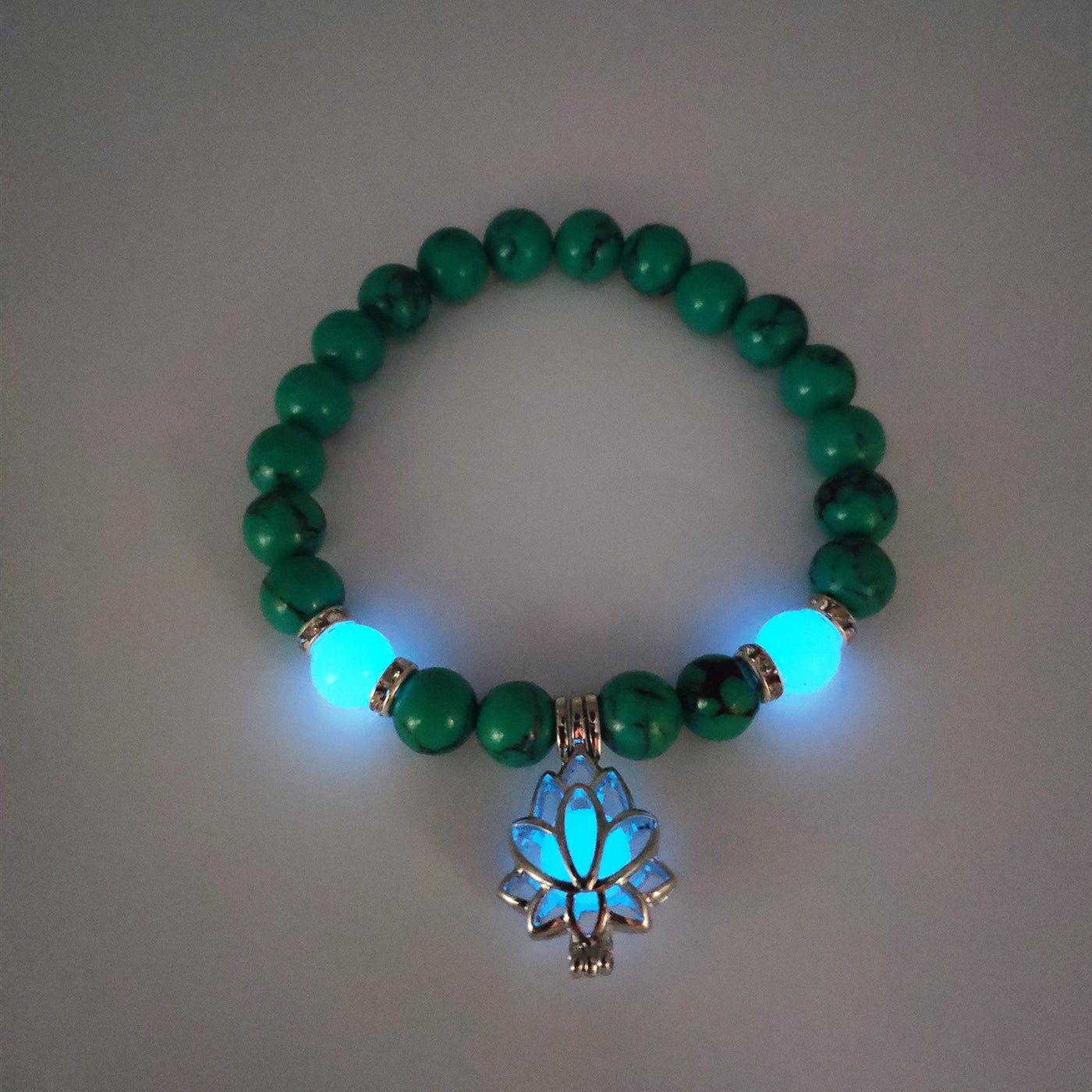 Energy Luminous Lotus Natural Stone Bracelet