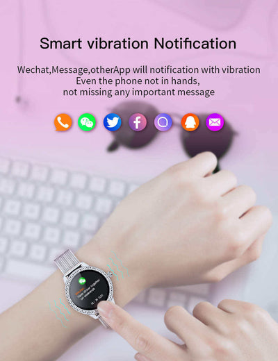 SN91 Smart Watch Full Circle Female Physiological Blood Pressure Monitoring Sports Waterproof Bluetooth Bracelet