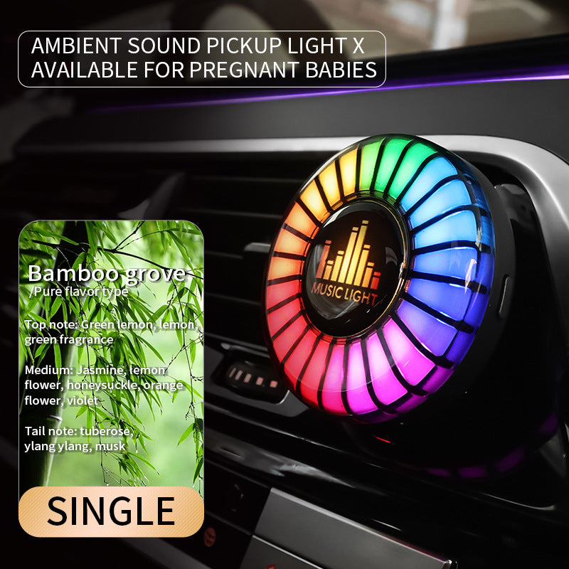 Car Aromatherapy & Sound-Activated LED Perfume Light