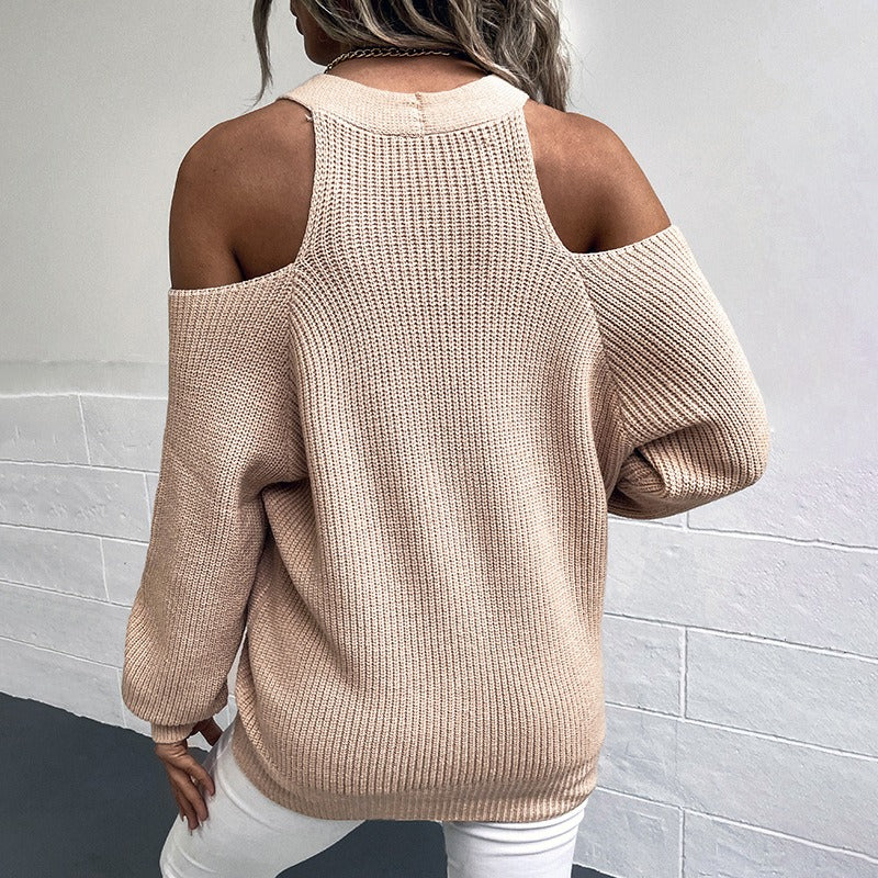 New Shoulderless Sweater Cardigan