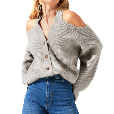 New Shoulderless Sweater Cardigan