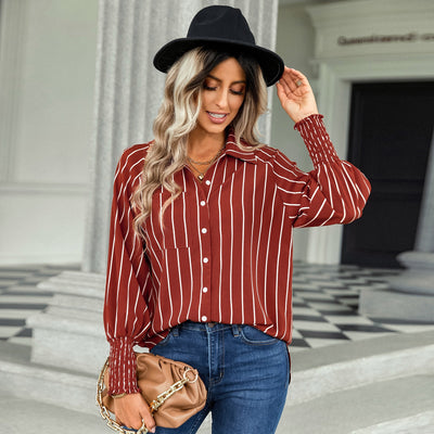 New Striped Shirt Fashion Casual Loose