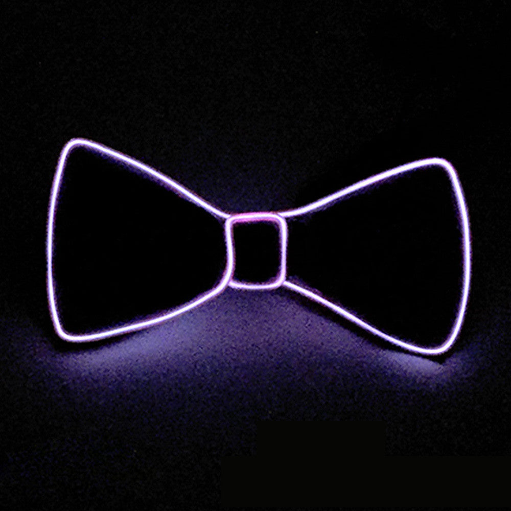 Tie Wedding Party Decoration Neon LED Luminous Bow Tie