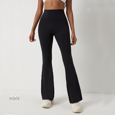 Women's High-Waist Bell-bottom Yoga Pants for Stylish and Comfy Fitness