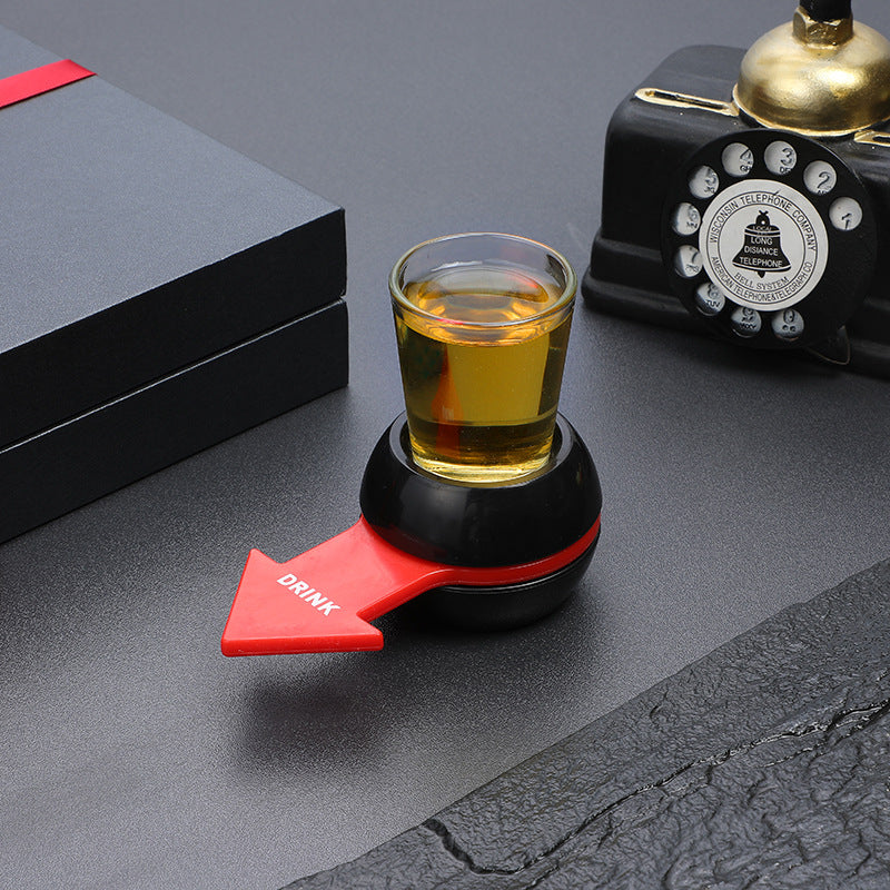 Rotatable Arrow Beer Wine Board Game Spin Drinking Game Pointer Shot Spinner Party Game Glass Cup Kit Table Gifts Entertainment