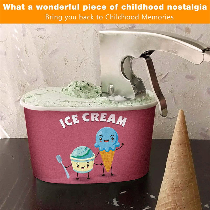 Big Ice Cream Scoop With Spring-powered Trigger Big Volume Scoop Old Fashion Style Scoop Nostalgic Scoop Easy To Clean Kitchen Gadgets