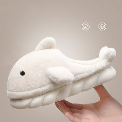 Shark Slippers Soft Sole Furry Shoes