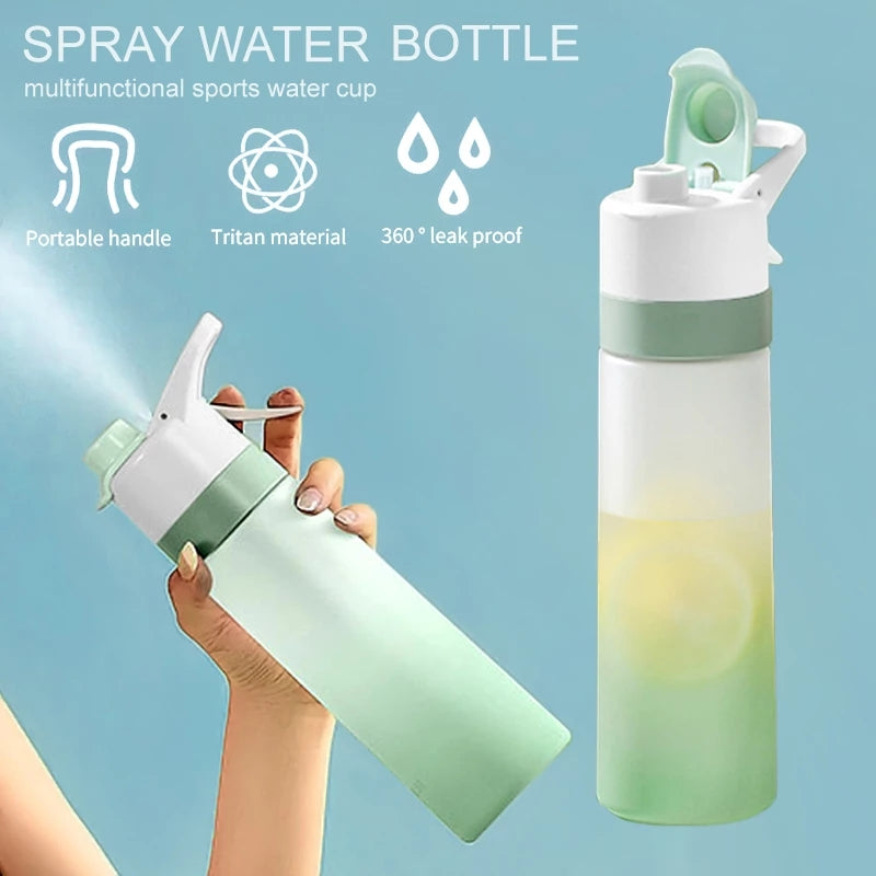 700ml Spray Water Bottle For Girls Outdoor Sport Fitness Water Cup Large Capacity Spray Bottle BPA Free Drinkware Travel Bottles Kitchen Gadgets