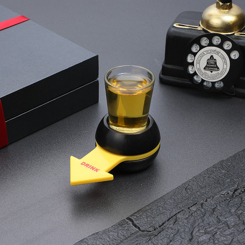 Rotatable Arrow Beer Wine Board Game Spin Drinking Game Pointer Shot Spinner Party Game Glass Cup Kit Table Gifts Entertainment