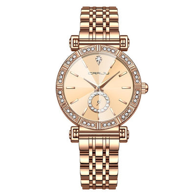 Women's Steel Belt Diamond-Embedded Watch - Elegance Redefined