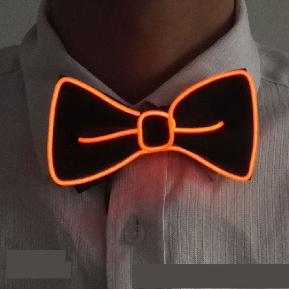 Tie Wedding Party Decoration Neon LED Luminous Bow Tie