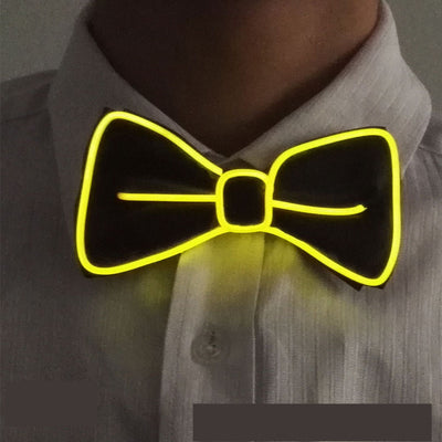 Tie Wedding Party Decoration Neon LED Luminous Bow Tie