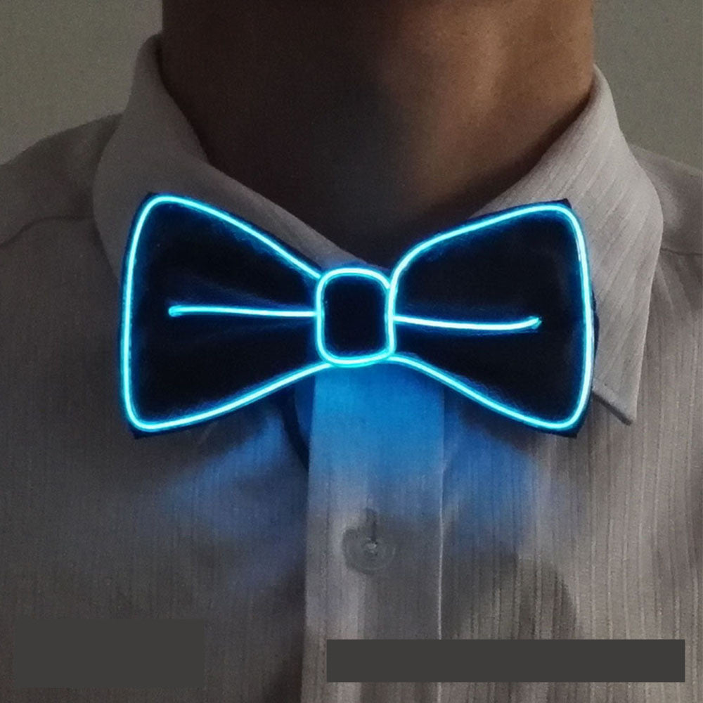 Tie Wedding Party Decoration Neon LED Luminous Bow Tie